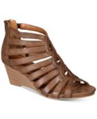 White Mountain Victoria Strappy Wedge Sandals Women's Shoes