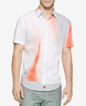 Calvin Klein Men's Gradient Block Print Short-sleeve Shirt