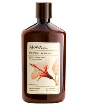 Ahava Mineral Botanic Hibiscus & Fig Velvet Cream Wash, 17 Oz