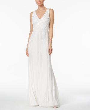 Adrianna Papell Scoop-back Mermaid Gown