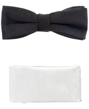 Inc International Concepts Men's Velvet Pre-tied Bow Tie And Pocket Square Set, Only At Macy's