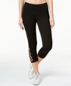 Ideology Cutout Cropped Leggings, Created For Macy's