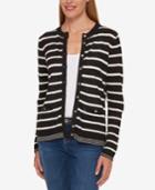 Tommy Hilfiger Striped Cardigan, Only At Macy's