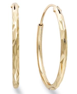 Giani Bernini 18k Gold Over Sterling Silver Earrings, Hoop Earrings