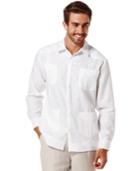 Cubavera Linen Guayabera Long-sleeve Shirt