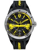 Scuderia Ferrari Men's Redrev T Black Silicone Strap Watch 44mm 0830277