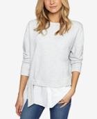 Sanctuary Ally Layered-look Tie-hem Sweater