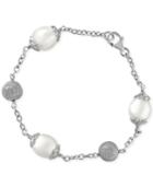Effy Cultured Freshwater Pearl (10mm) And Bead Bracelet In Sterling Silver