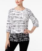 Jm Collection Textured Tunic, Created For Macy's