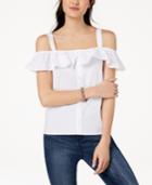 Ultra Flirt By Ikeddi Juniors' Off-the-shoulder Blouse