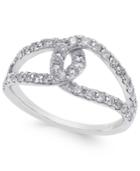 Diamond Loop Ring (3/4 Ct. T.w.) In 14k White Gold