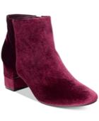 Alfani Women's Nickki Step 'n Flex Block-heel Ankle Booties, Created For Macy's Women's Shoes