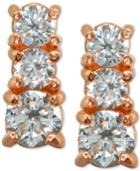 Giani Bernini Cubic Zirconia Graduated Stud Earrings In Sterling Silver, Created For Macy's