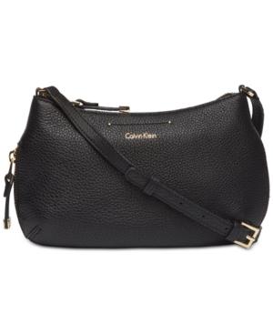 Calvin Klein Raelynn Pebble Leather Crossbody