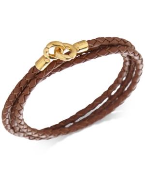 Degs & Sal Men's Leather Wrap Bracelet