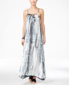 Raviya Tie-dyed Lattice-back Maxi Dress Cover-up Women's Swimsuit