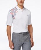 Greg Norman For Tasso Elba Men's Hex-print Performance Polo, Only At Macy's