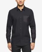 Calvin Klein Men's Long Sleeve Button-front Shirt