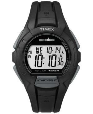Timex Men's Digital Ironman Essential 10 Lap Black Resin Strap Watch 42mm Tw5k94000um