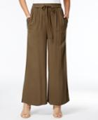 One Hart Juniors' Tie-front Gaucho Pants, Only At Macy's