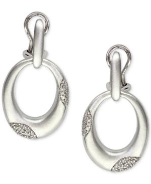 Effy Diamond Door Knocker Drop Earrings (1/3 Ct. T.w.) In Sterling Silver & 18k Gold