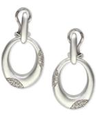 Effy Diamond Door Knocker Drop Earrings (1/3 Ct. T.w.) In Sterling Silver & 18k Gold