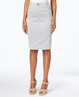 Charter Club Striped Pencil Skirt, Only At Macy's