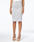 Charter Club Striped Pencil Skirt, Only At Macy's