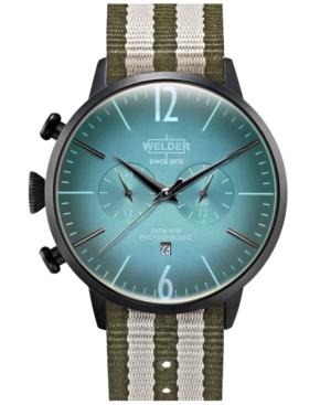 Welder Men's Green Reversible Nylon Strap Watch 45mm