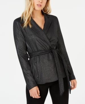 Xoxo Juniors' Metallic Wrap Jacket