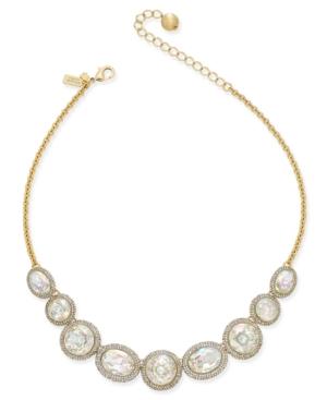 Kate Spade New York 14k Gold-plated Large Crystal And Pave Collar Necklace