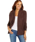 Karen Scott Petite 2-pocket Open Cardigan