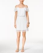 Thalia Sodi Lace Off-the-shoulder Blouson Dress, Only At Macy's