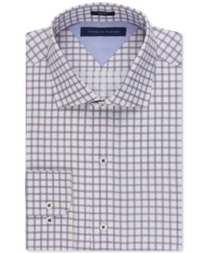 Tommy Hilfiger Slim-fit Easy Care Lava Check Dress Shirt