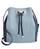 Inc International Concepts Modie Denim Drawstring Bag, Only At Macy's