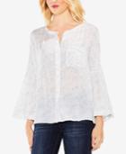 Vince Camuto Bell-sleeve Printed Top