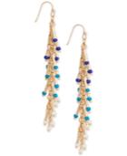 Robert Rose For Inc International Concepts Gold-tone Beaded Drop Earrings, Created For Macy's
