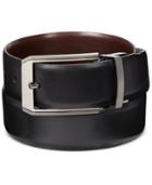 Perry Ellis Men's Leather Mr. Pebble Reversible Belt