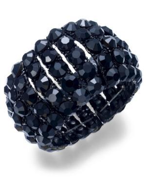 Inc International Concepts Jet Stone Multi-row Stretch Bracelet