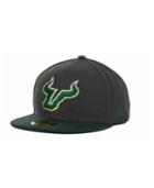 New Era South Florida Bulls 2-tone Graphite And Team Color 59fifty Cap