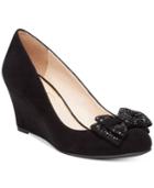 Jessica Simpson Selonia Embellished Bow Wedges Women's Shoes