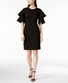 Calvin Klein Cotton Compression Ruffle Dress