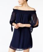 City Studios Juniors' Off-the-shoulder Shift Dress
