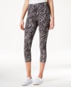 Style & Co. Printed Tummy-control Capri Leggings, Only At Macy's