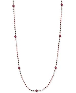Inc International Concepts Gold-tone Long Burgundy Beaded Strand Necklace, Only At Macy's