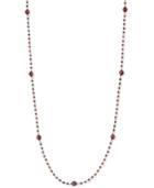 Inc International Concepts Gold-tone Long Burgundy Beaded Strand Necklace, Only At Macy's