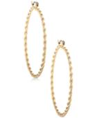 Rachel Rachel Roy Gold-tone Twisted Hoop Earrings