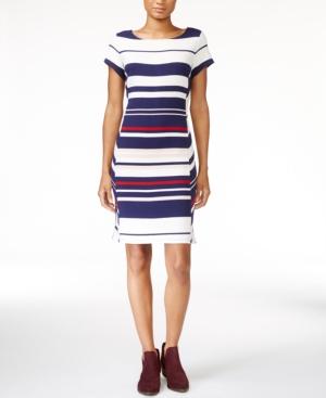 Maison Jules Striped Sheath Dress, Only At Macy's