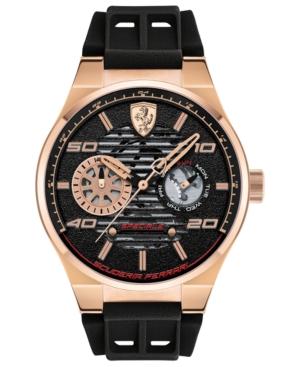Limited Edition Ferrari Men's Speciale Multi Black Silicone Strap Watch 44mm