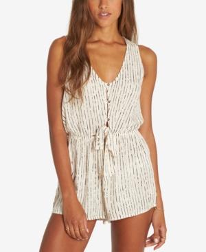 Billabong Juniors' Summer Solstice Printed Tie-front Romper